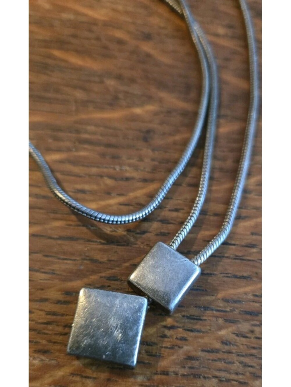 Silver Plated Pendant Necklace 24” Snake Chain
